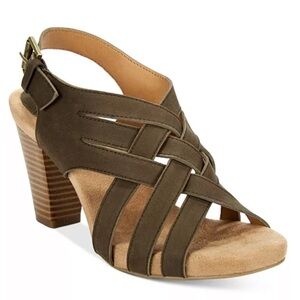 Giani Bernini Justyne Woven Block Heel Sandals